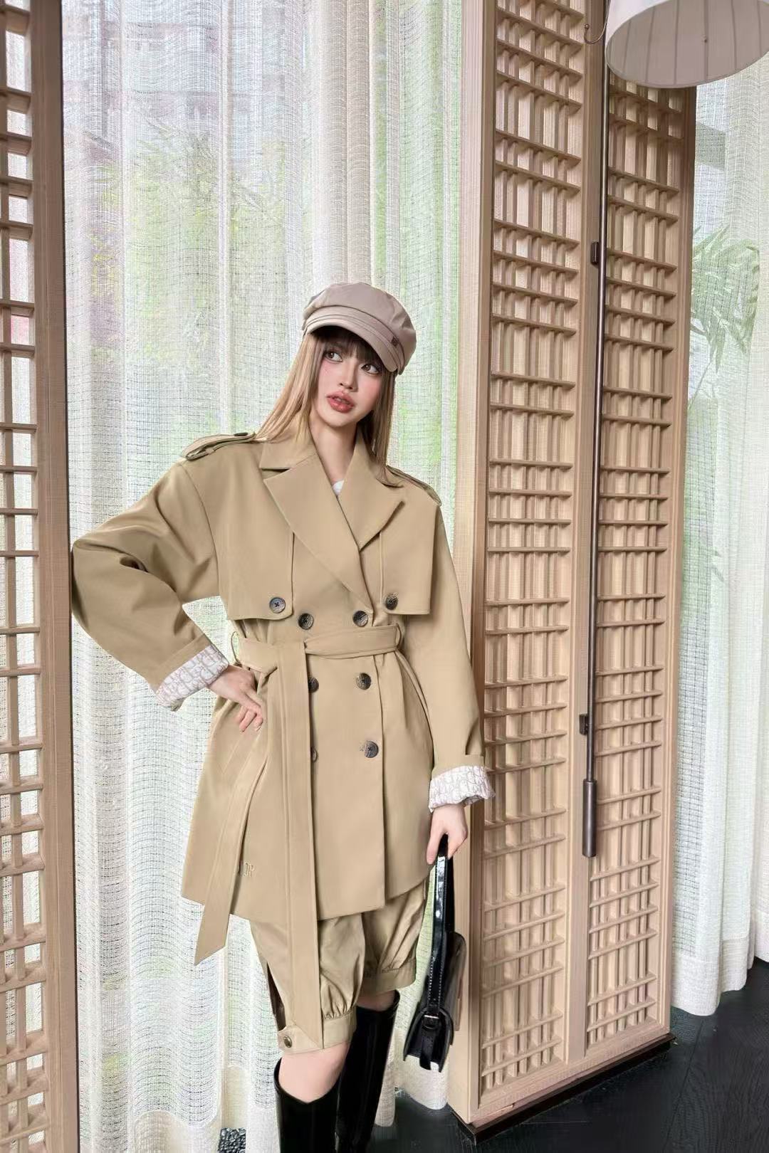 DIOR ダブルブレストトレンチコート【50％割引+送料無料】