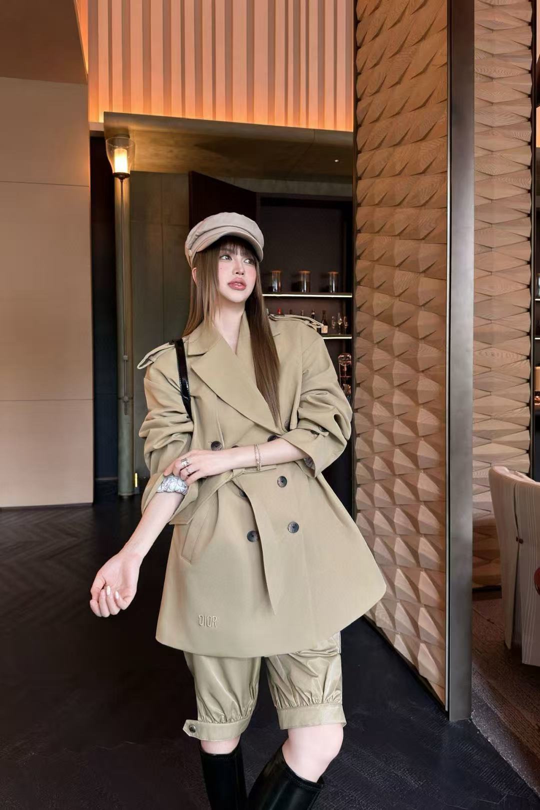 DIOR ダブルブレストトレンチコート【50％割引+送料無料】