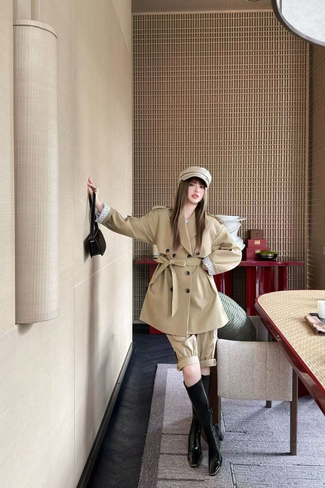 DIOR ダブルブレストトレンチコート【50％割引+送料無料】