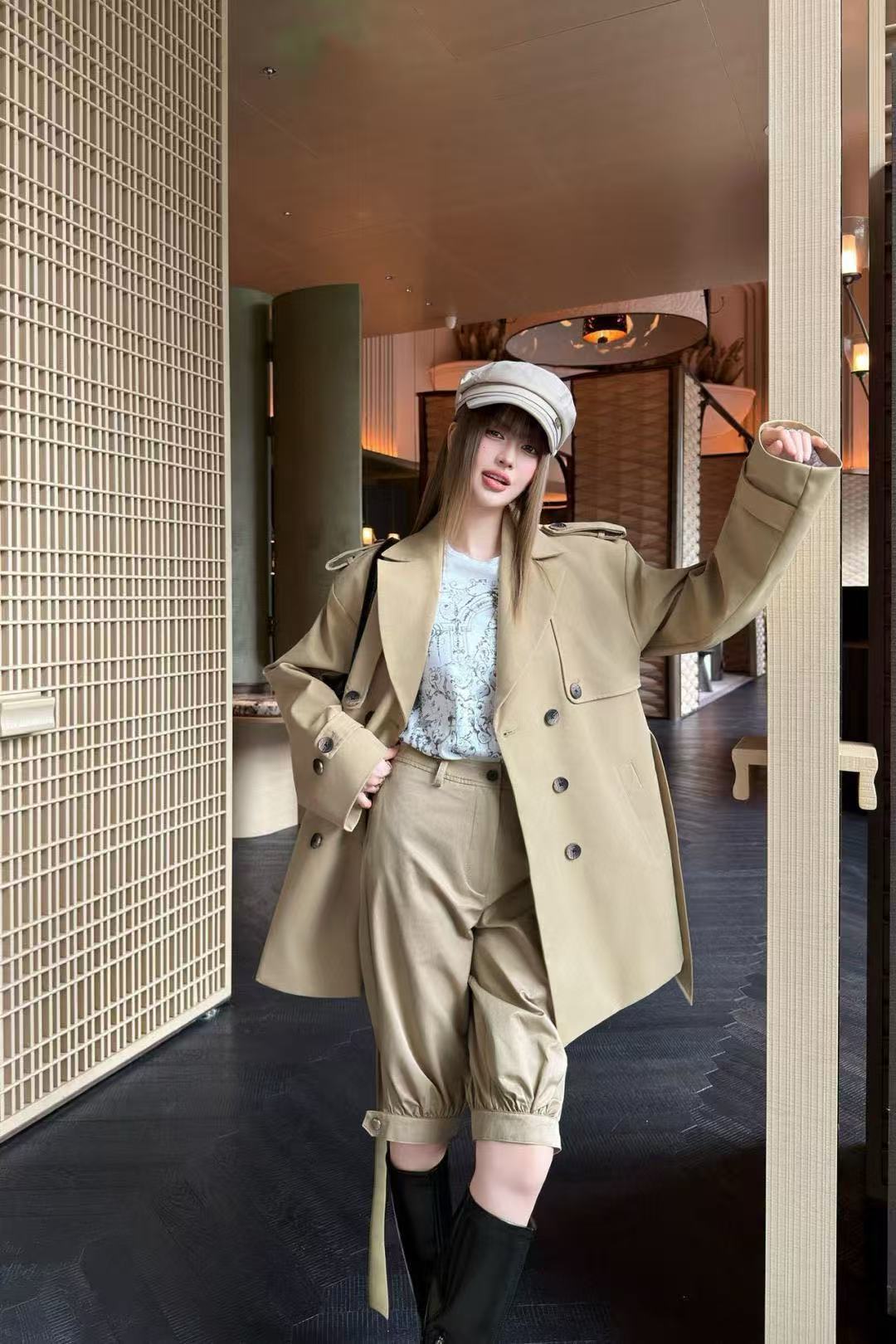 DIOR ダブルブレストトレンチコート【50％割引+送料無料】