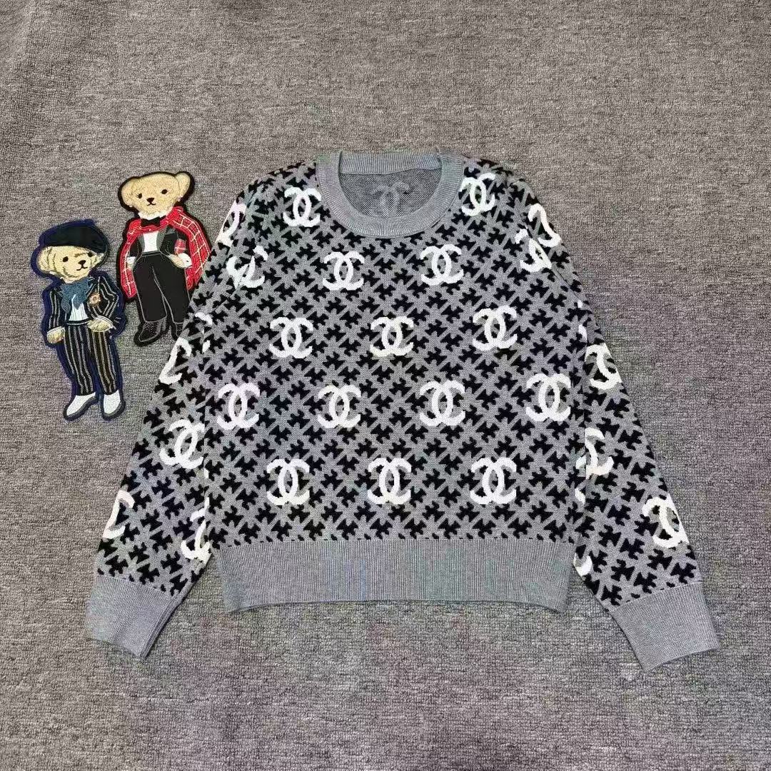 CHANE1 ダブルC ウールセーター【50％割引+送料無料】