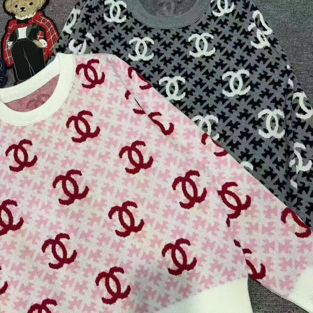 CHANE1 ダブルC ウールセーター【50％割引+送料無料】