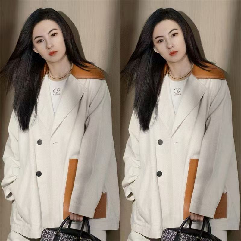 L0WEW ダブルブレスト ラペル ジャケット【50％割引+送料無料】