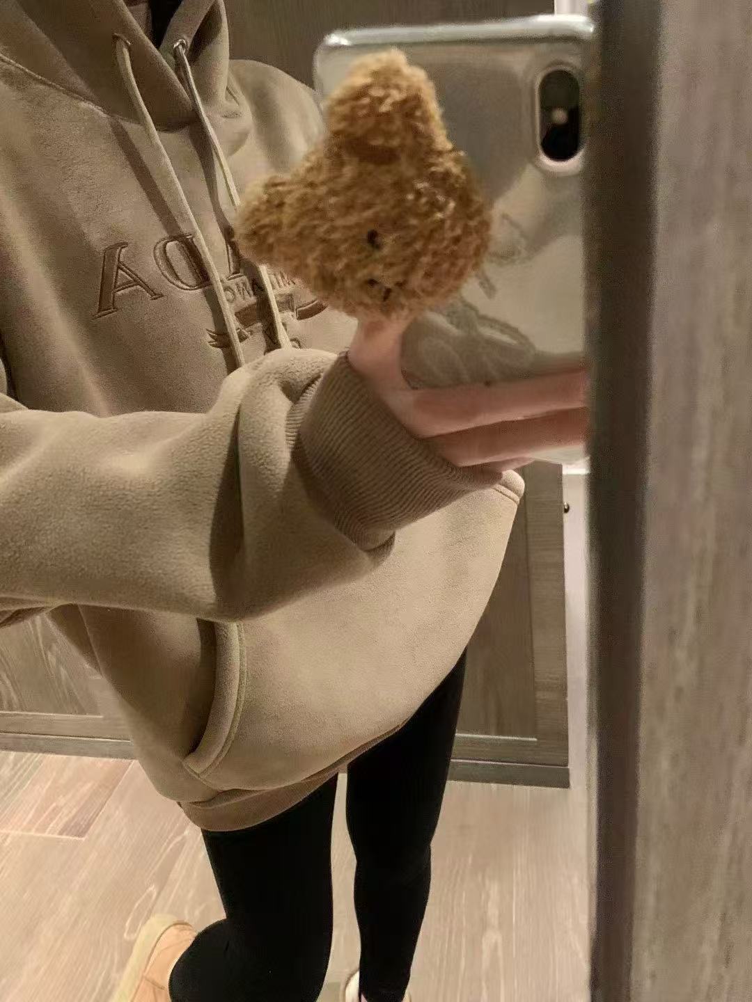 PR4DA フード付き刺繍レタースウェットシャツ【50％割引+送料無料】