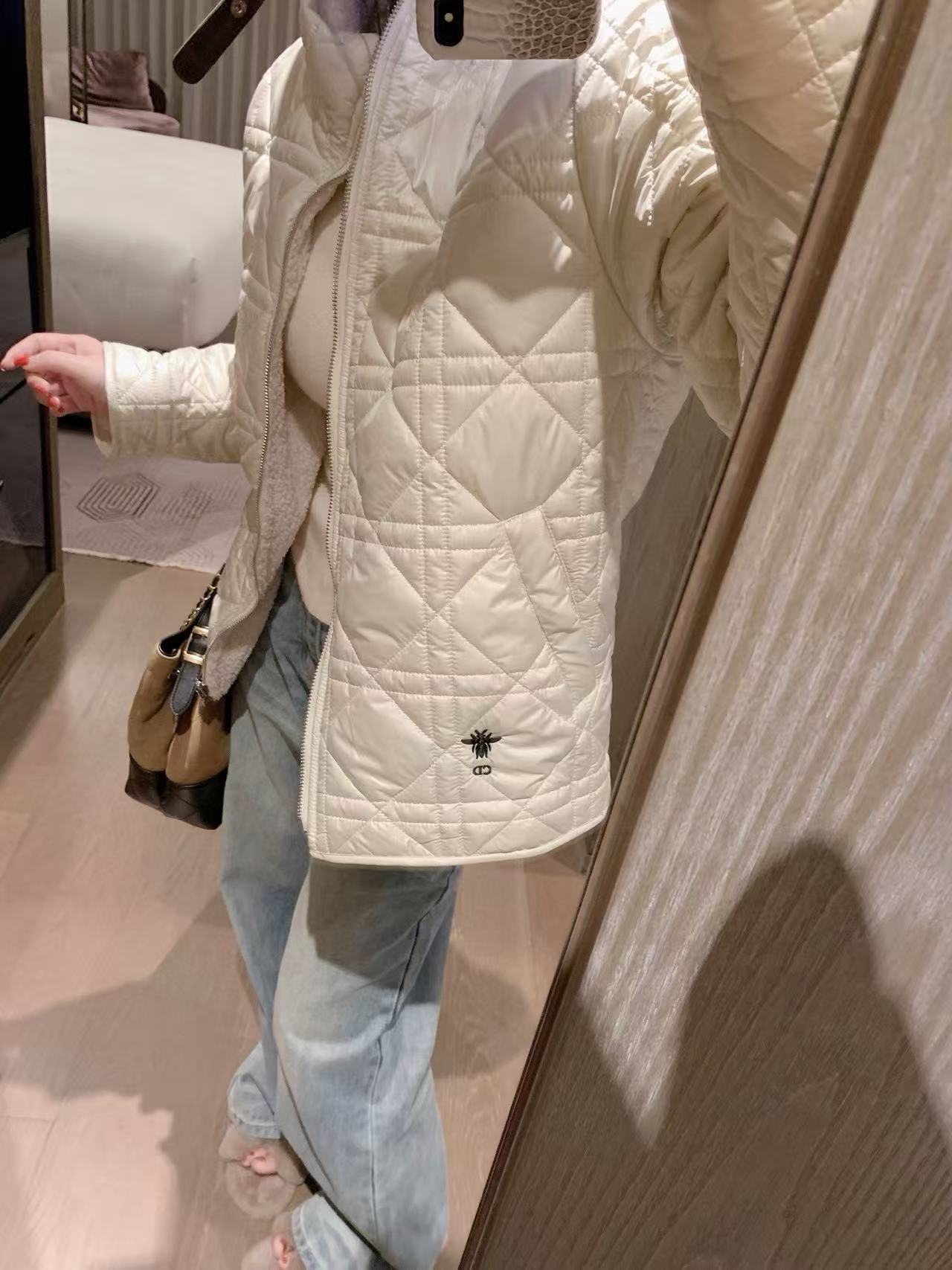 DIOR エンブロイダリー ビー キルティング ジャケット【50％割引+送料無料】