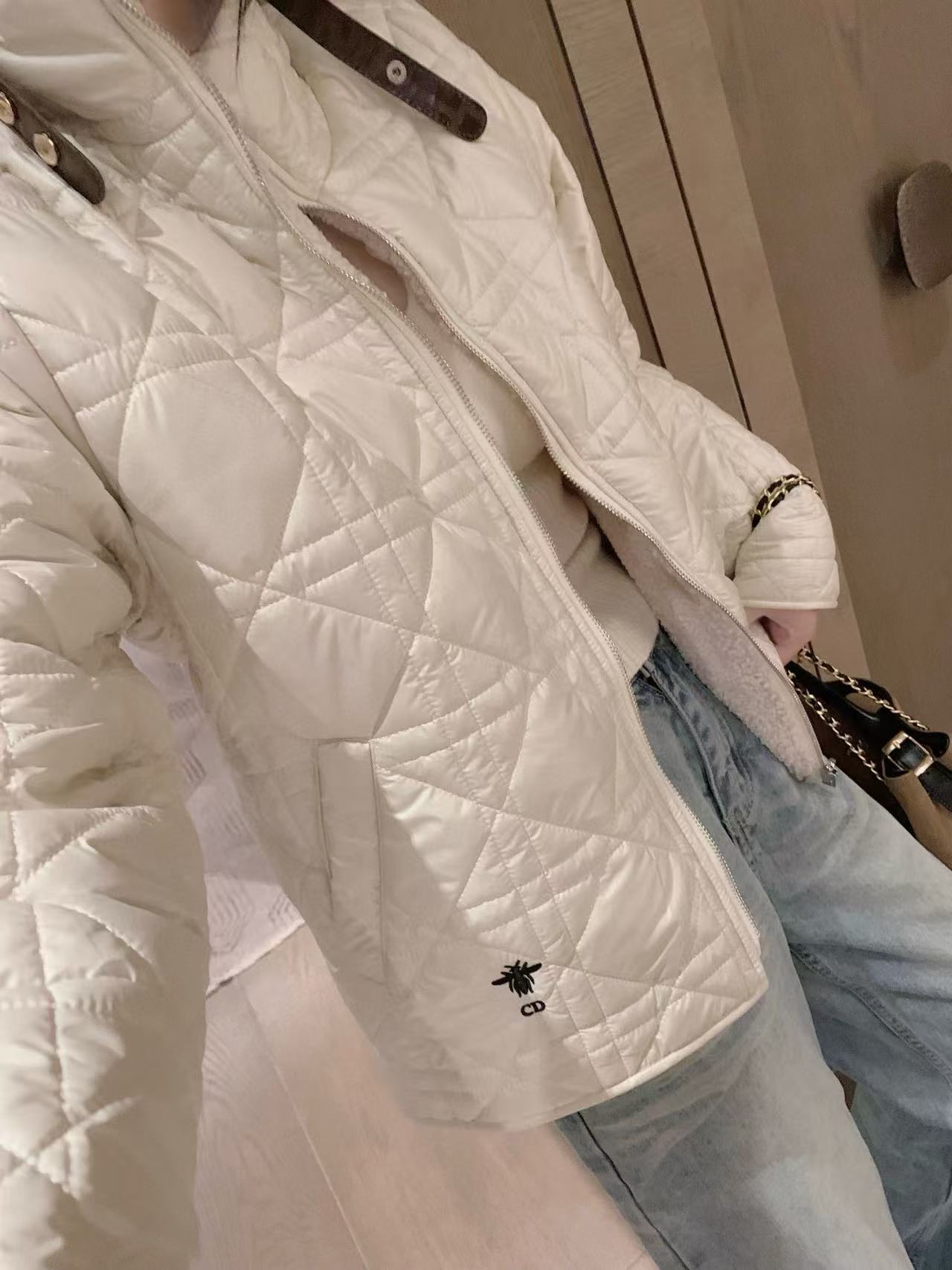 DIOR エンブロイダリー ビー キルティング ジャケット【50％割引+送料無料】