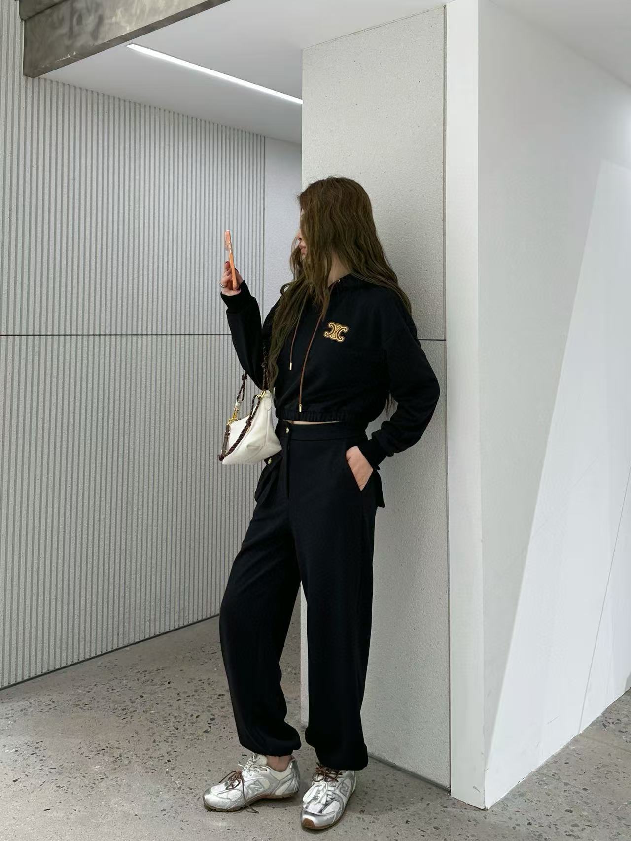 CEL1NE パーカー + パンツ ツーピースセット【50％割引+送料無料】