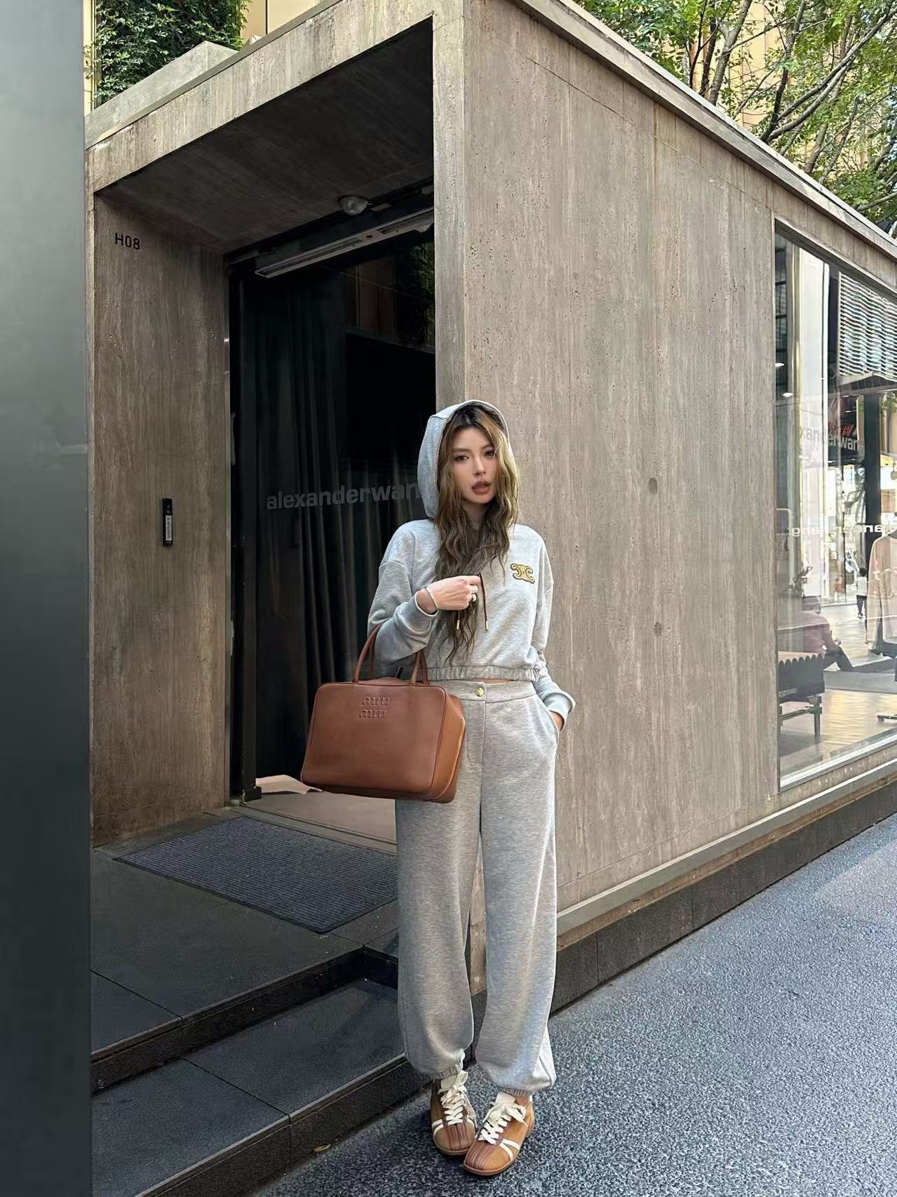 CEL1NE パーカー + パンツ ツーピースセット【50％割引+送料無料】