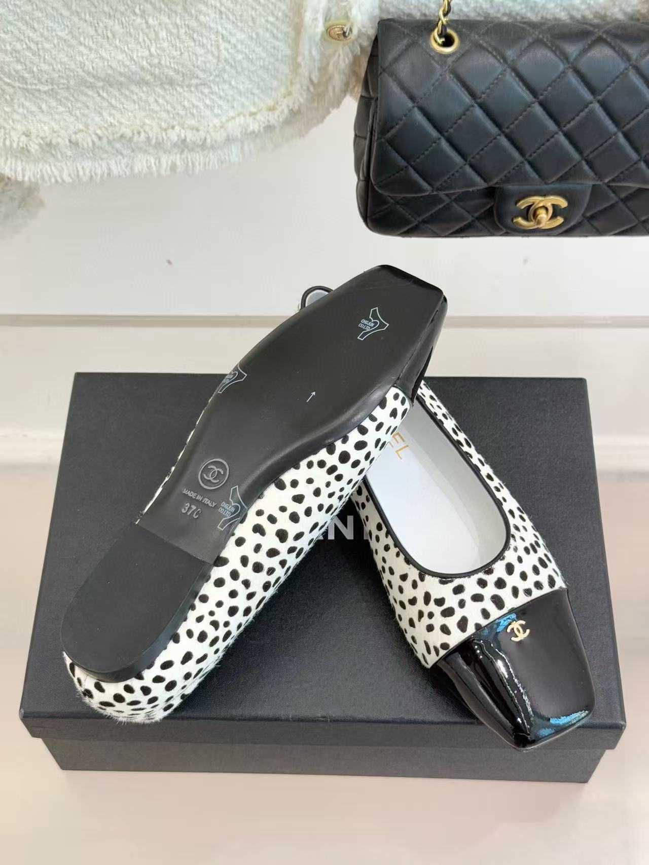 CHANE1 上質なスクエアトゥ レオパード柄フラットシューズ【50％割引+送料無料】