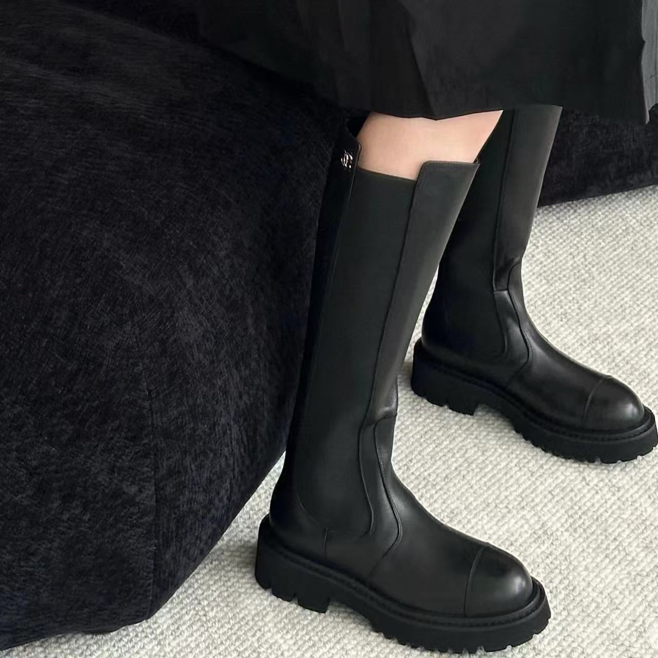 CHANE1 上質なシンプルアンクルブーツ/ロングブーツ【50％割引+送料無料】