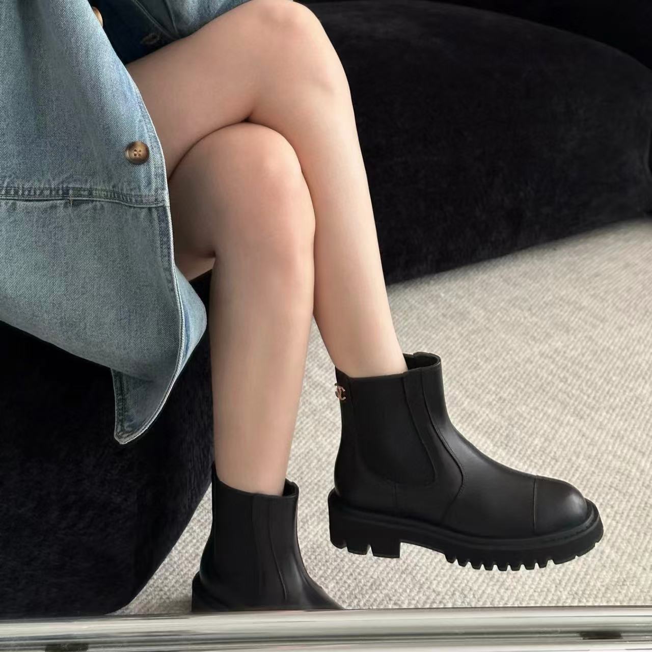 CHANE1 上質なシンプルアンクルブーツ/ロングブーツ【50％割引+送料無料】