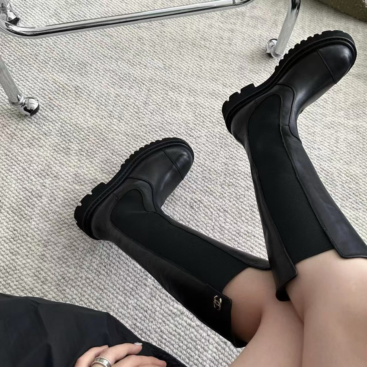 CHANE1 上質なシンプルアンクルブーツ/ロングブーツ【50％割引+送料無料】