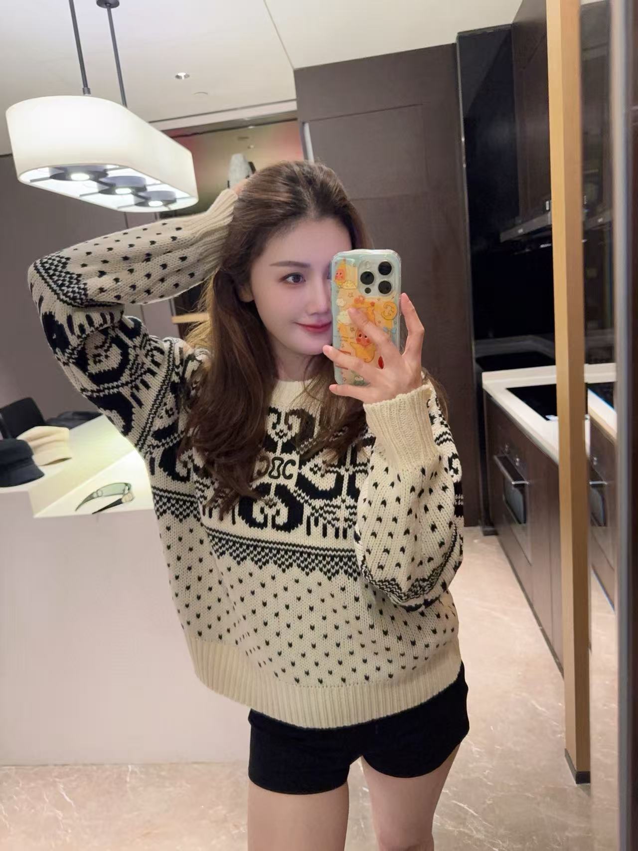 CEL1NE 凱旋門カラーブロックセーター【50％割引+送料無料】