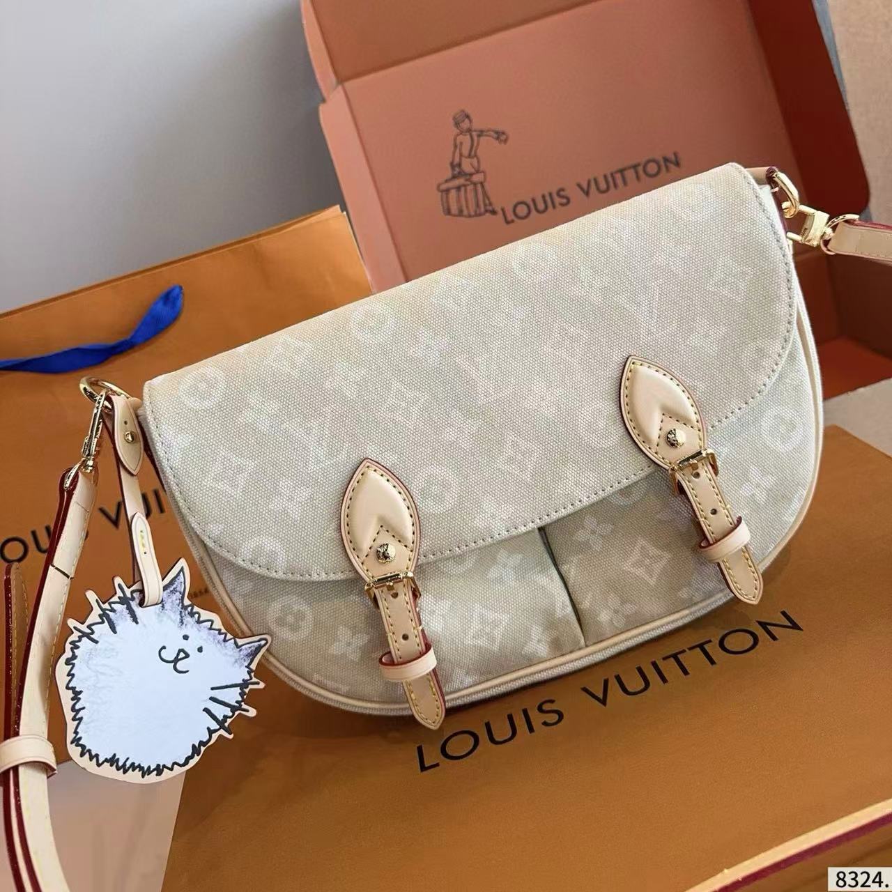 LVプリント クロスボディバッグ【50％割引+送料無料】