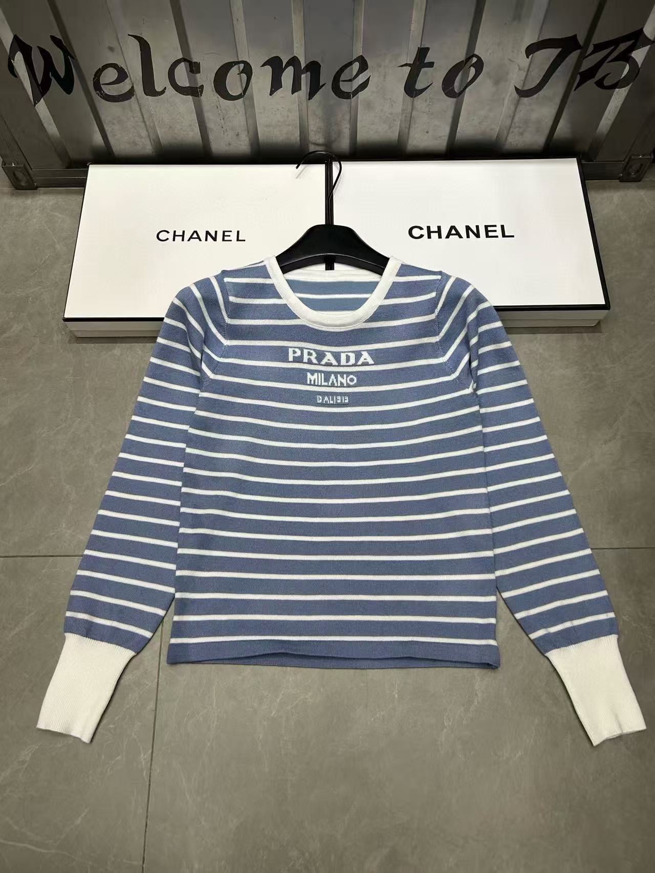 DIOR ストライプ レター ウール セーター【50％割引+送料無料】