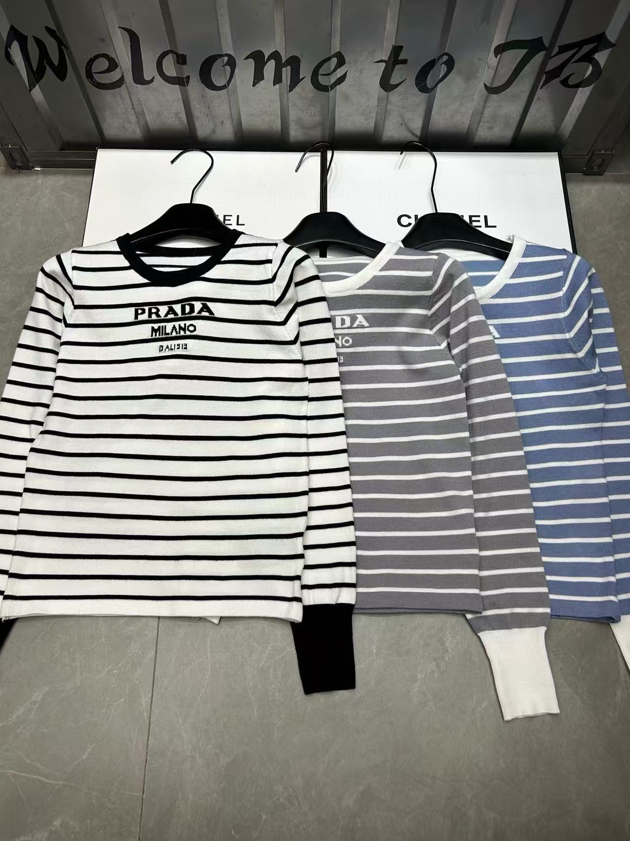 DIOR ストライプ レター ウール セーター【50％割引+送料無料】