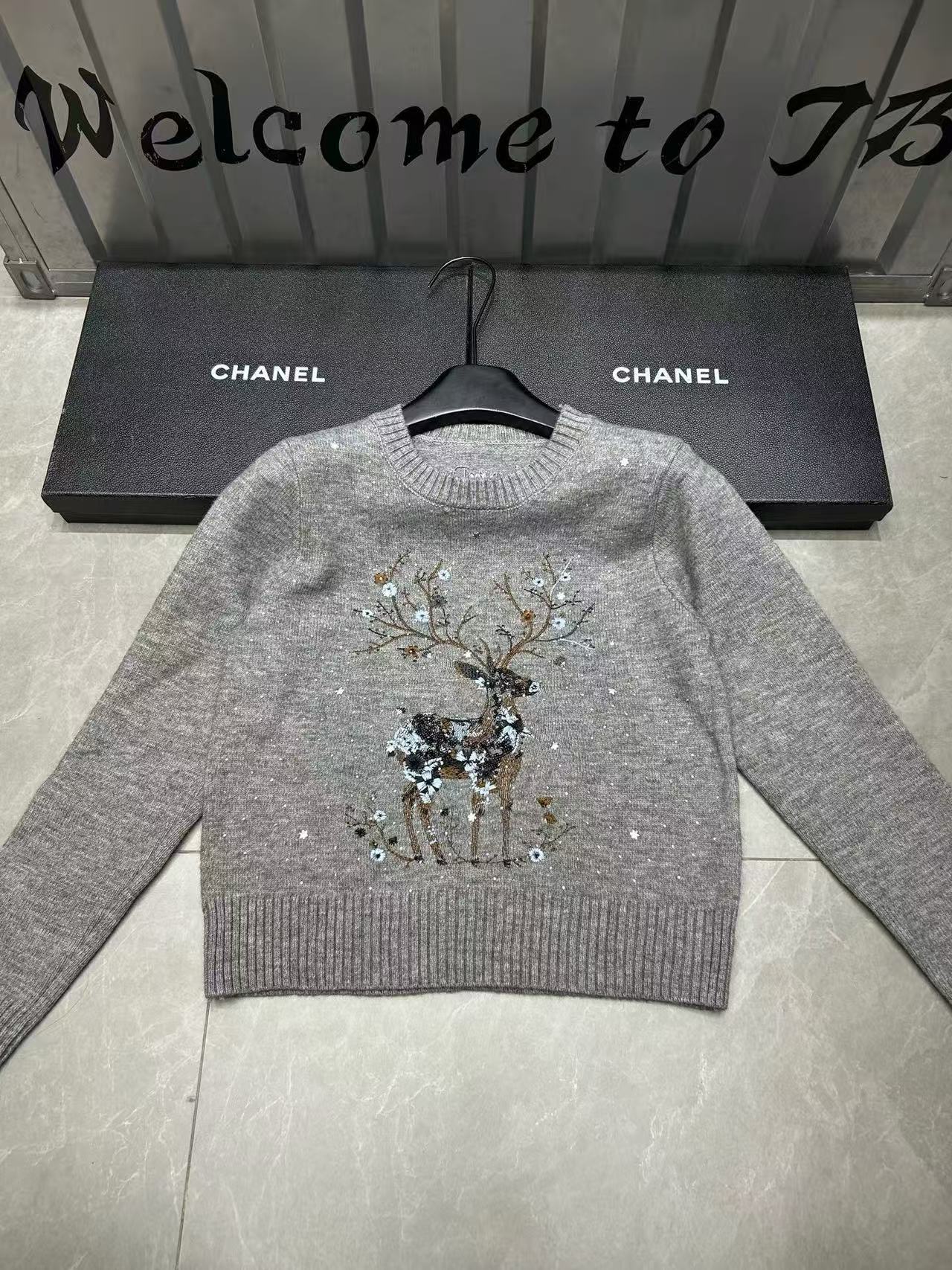 DI0RCD ラインストーン ディア セーター【50％割引+送料無料】