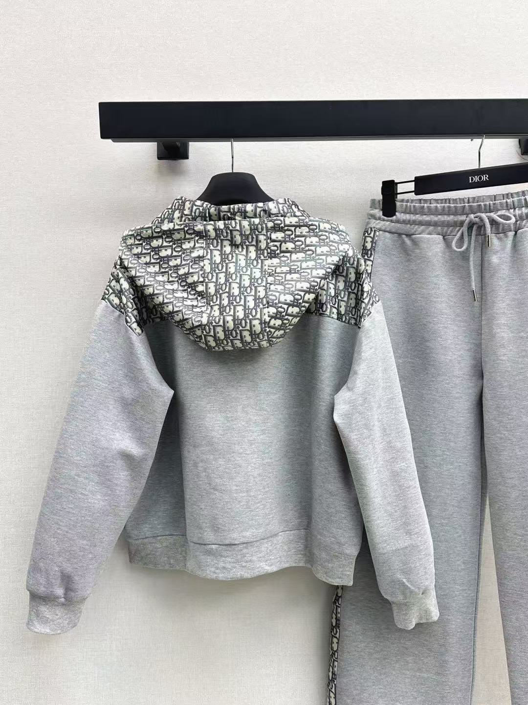 DIOR フード付きジャカード カジュアルスーツ【50％割引+送料無料】