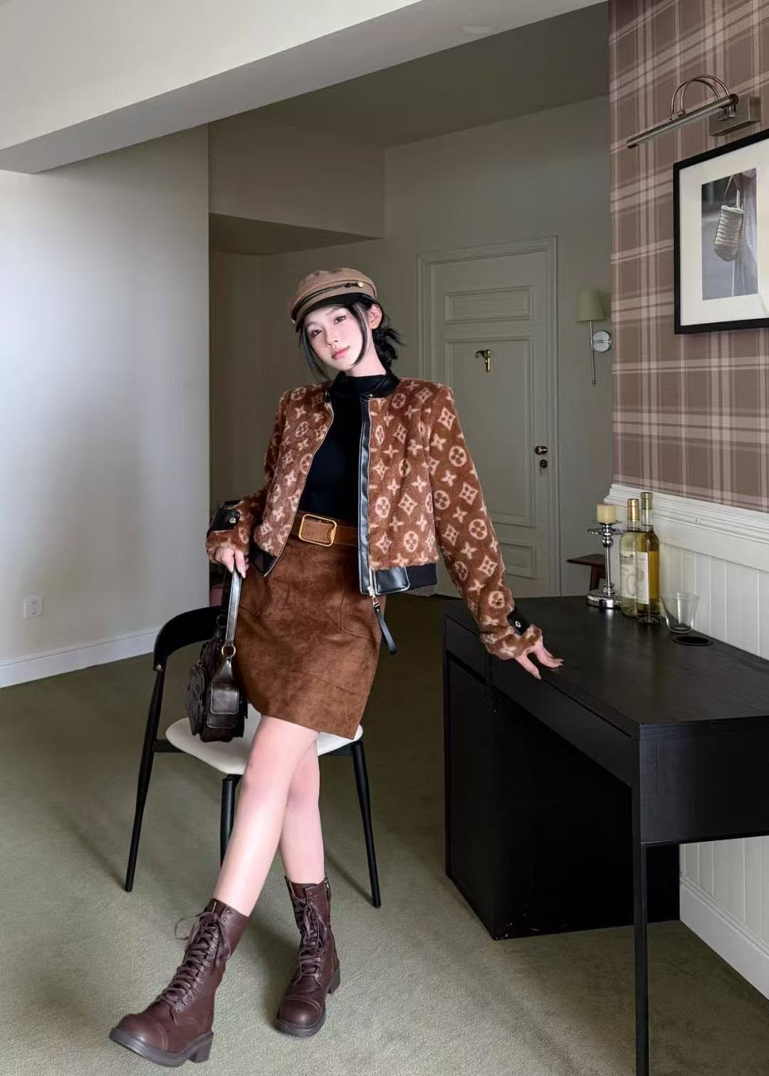 LVプリントプラッシュコート【50％割引+送料無料】