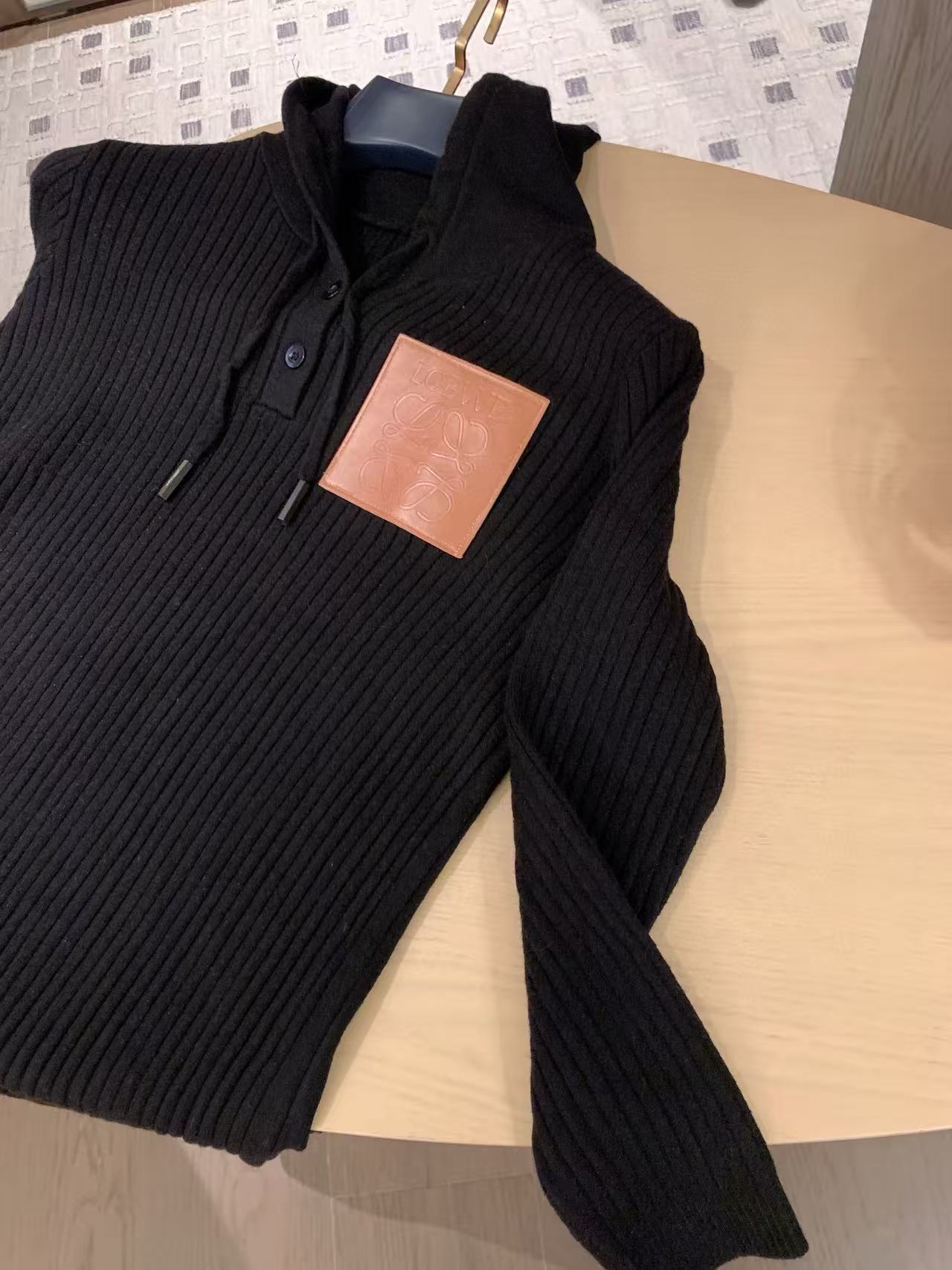 L0WEW フード付きニットドレス【50％割引+送料無料】