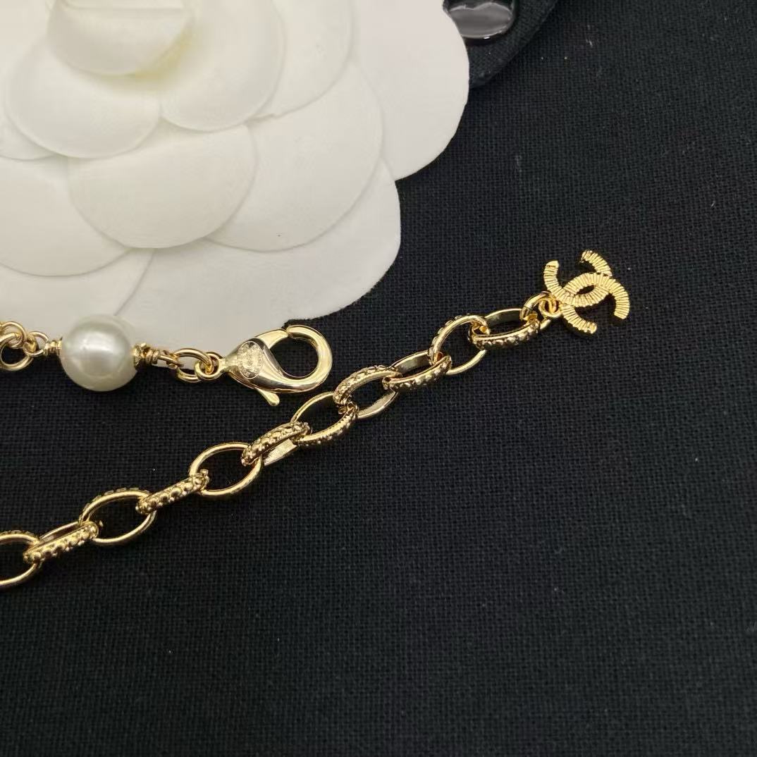 CHANE1 パール ダブルC ネックレス【50％割引+送料無料】