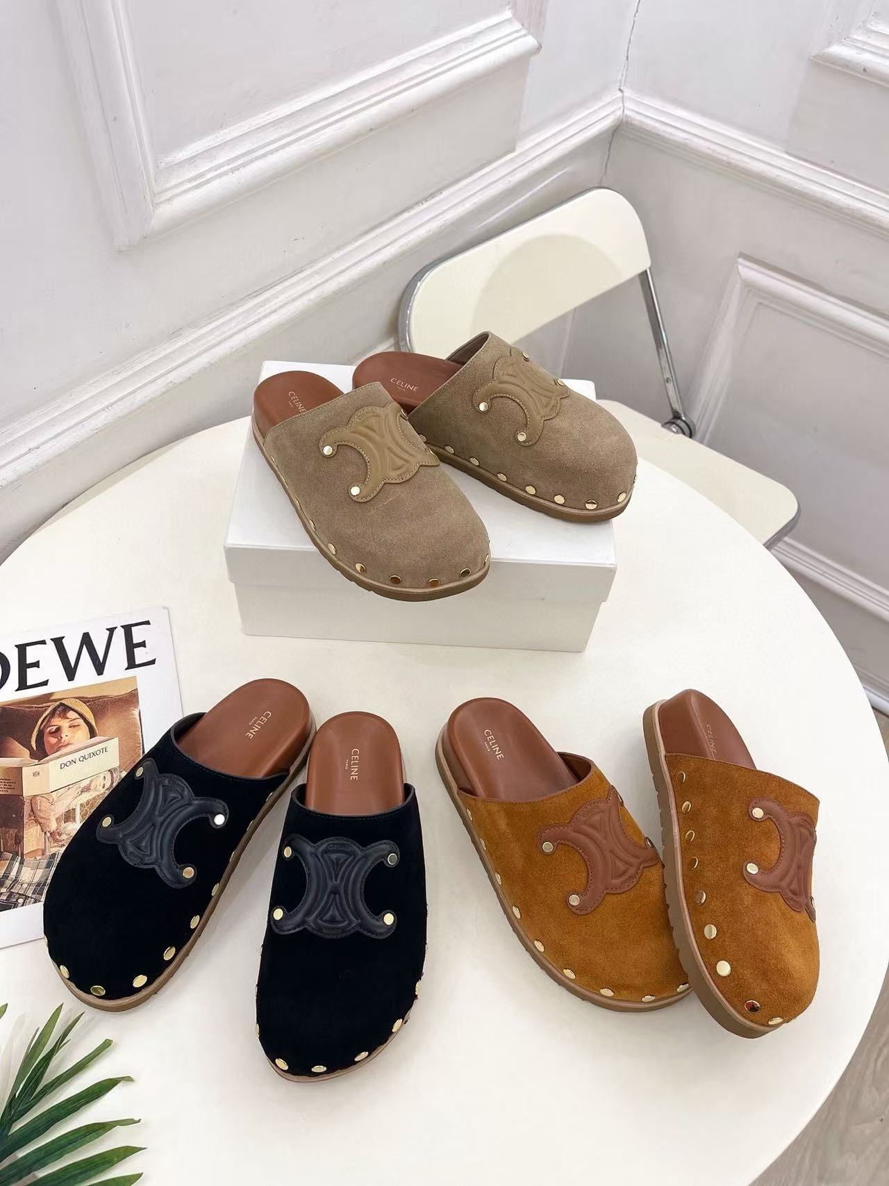 CEL1NE 高品質 凱旋門 厚底スリッパ【50％割引+送料無料】