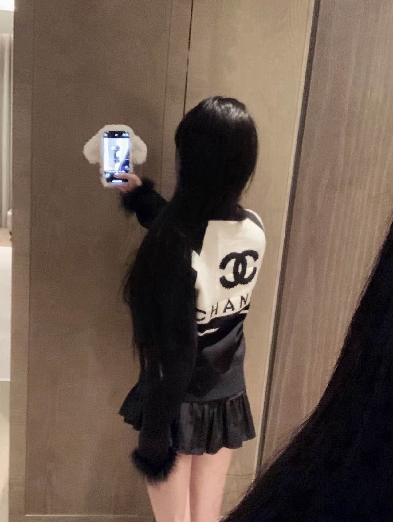 CHANE1 カラーブロック ダブルC セーター【50％割引+送料無料】