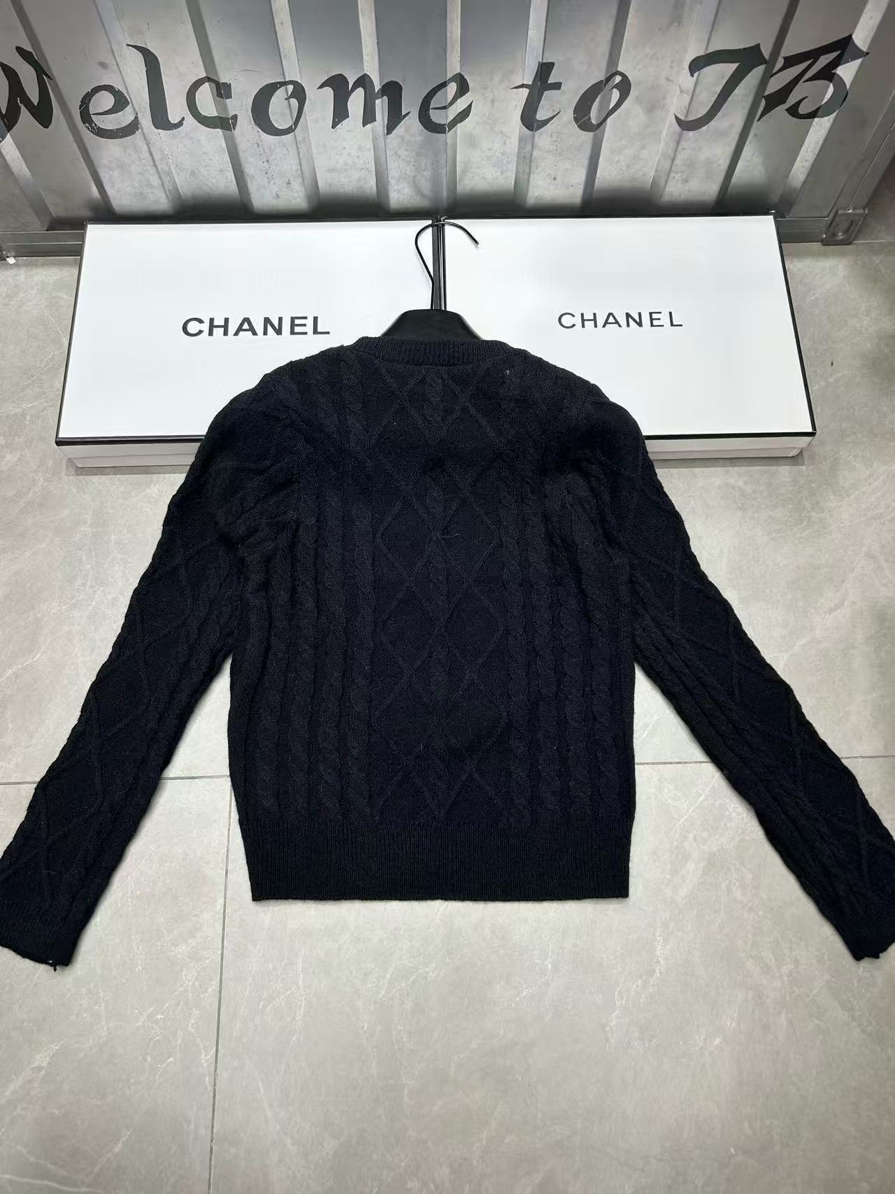 CHANE1 ダブルC ウールセーター【50％割引+送料無料】