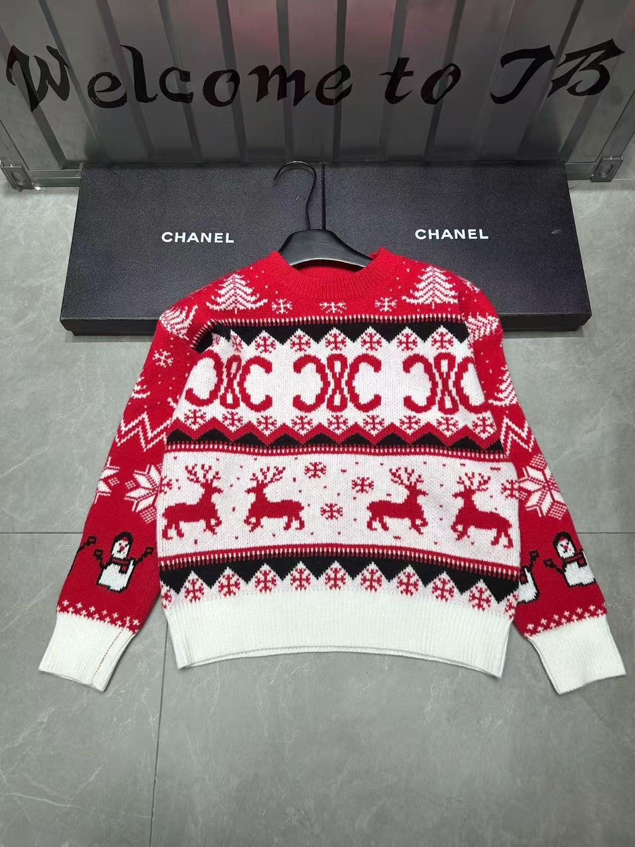 CEL1NE 凱旋門鹿 スノーフレーク セーター【50％割引+送料無料】