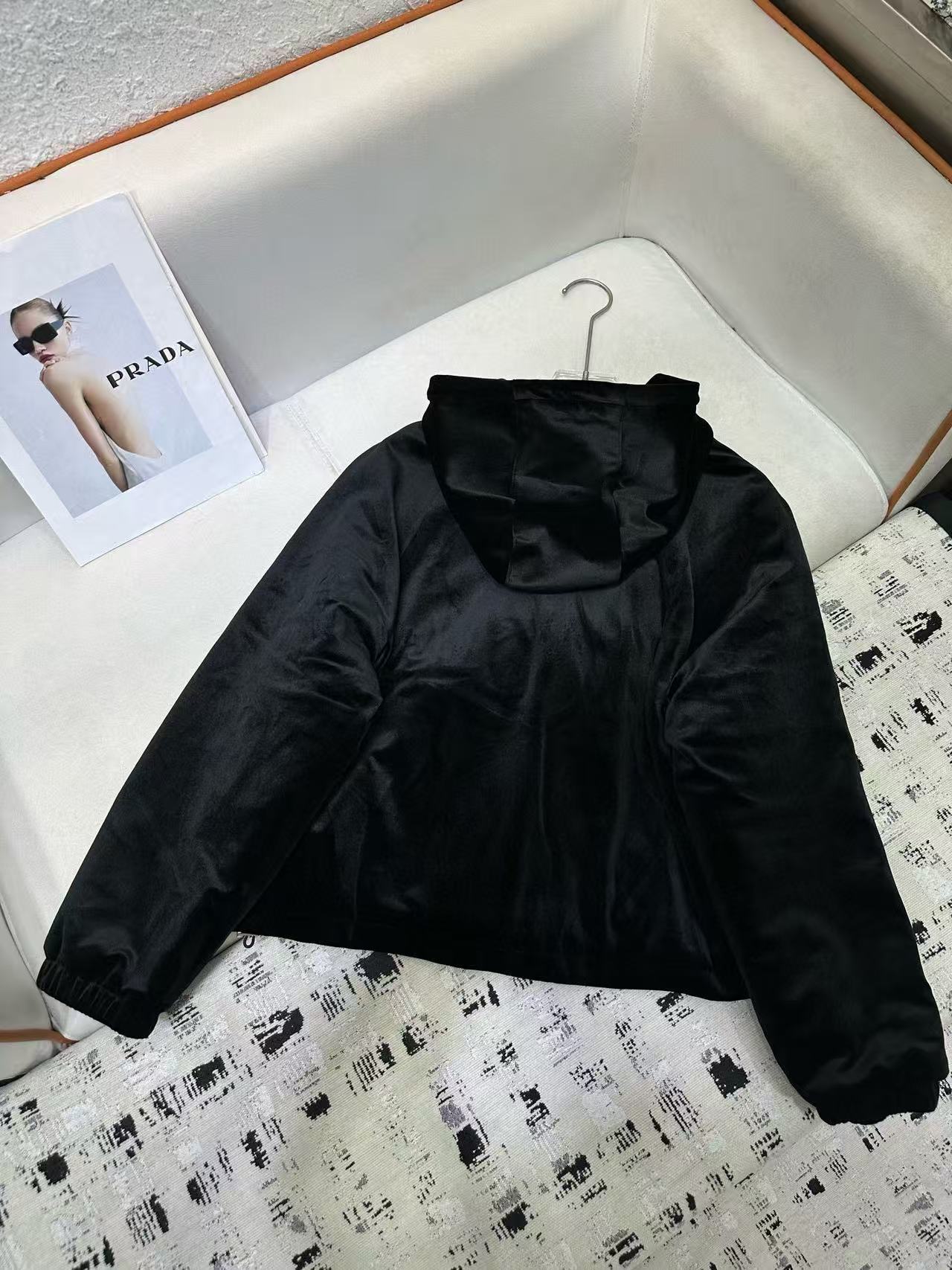 PR4DA 高品質フード付きベルベットジャケット【50％割引+送料無料】