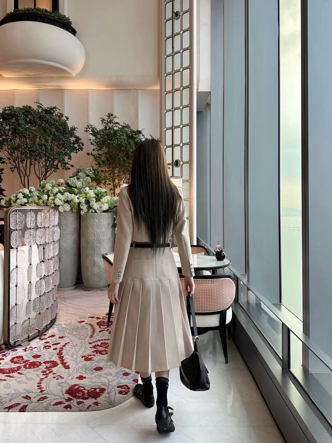 PR4DA 高品質スーツジャケット+スカート ツーピースセット【50％割引+送料無料】