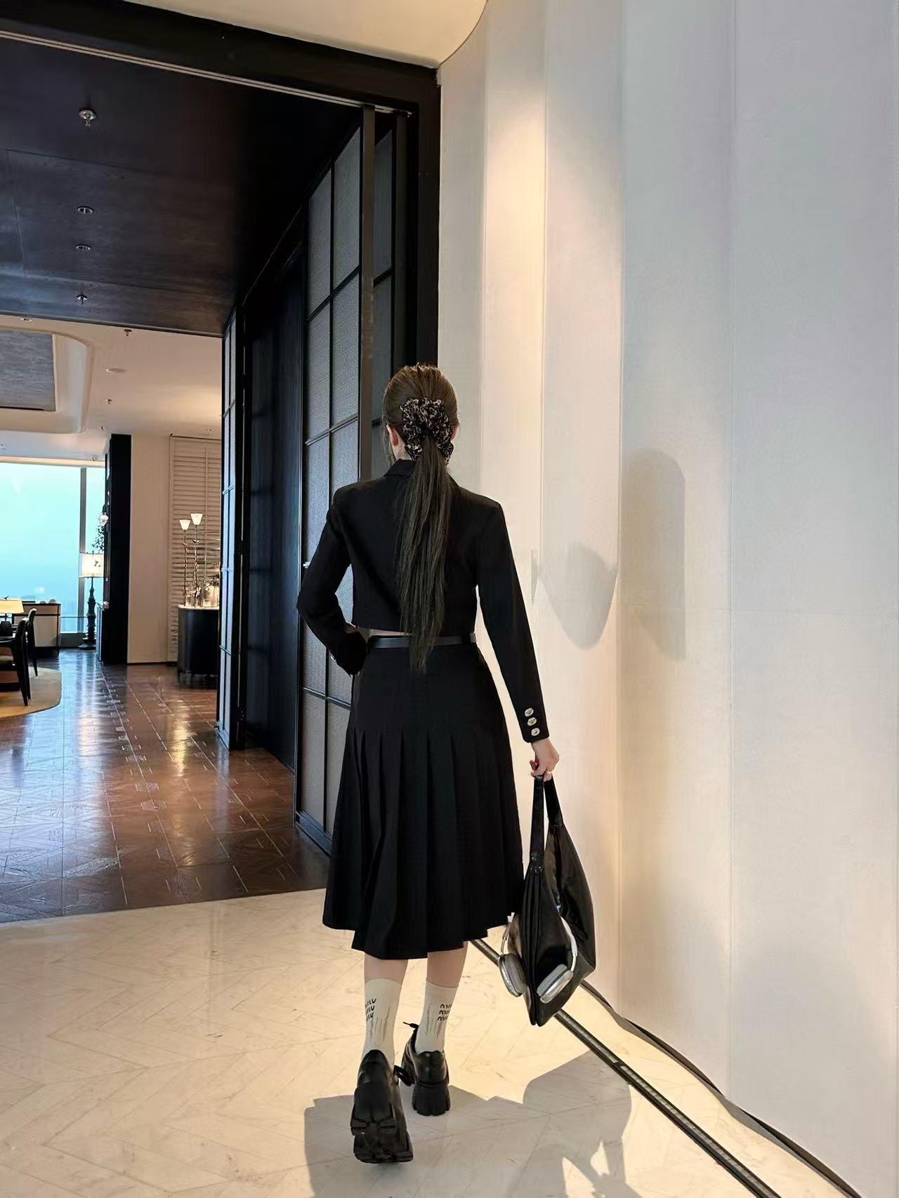 PR4DA 高品質スーツジャケット+スカート ツーピースセット【50％割引+送料無料】