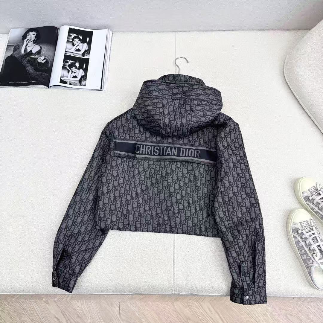 DIOR ジャカード フード付きショートジャケット【50％割引+送料無料】