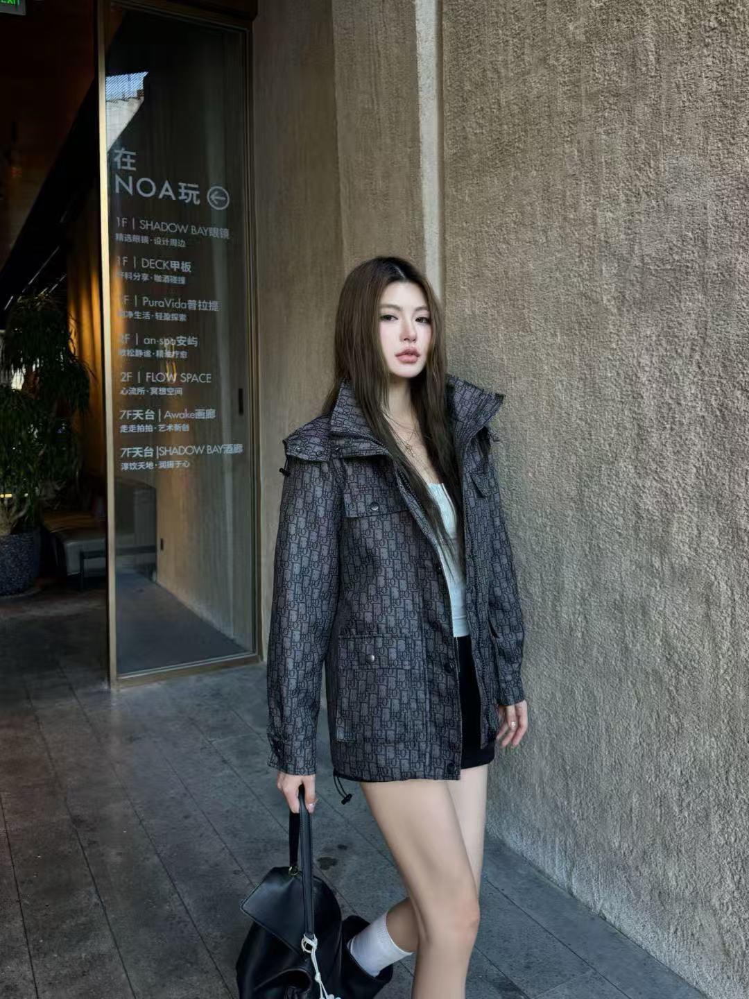 DIOR ジャカード フード付きキルティングジャケット【50％割引+送料無料】