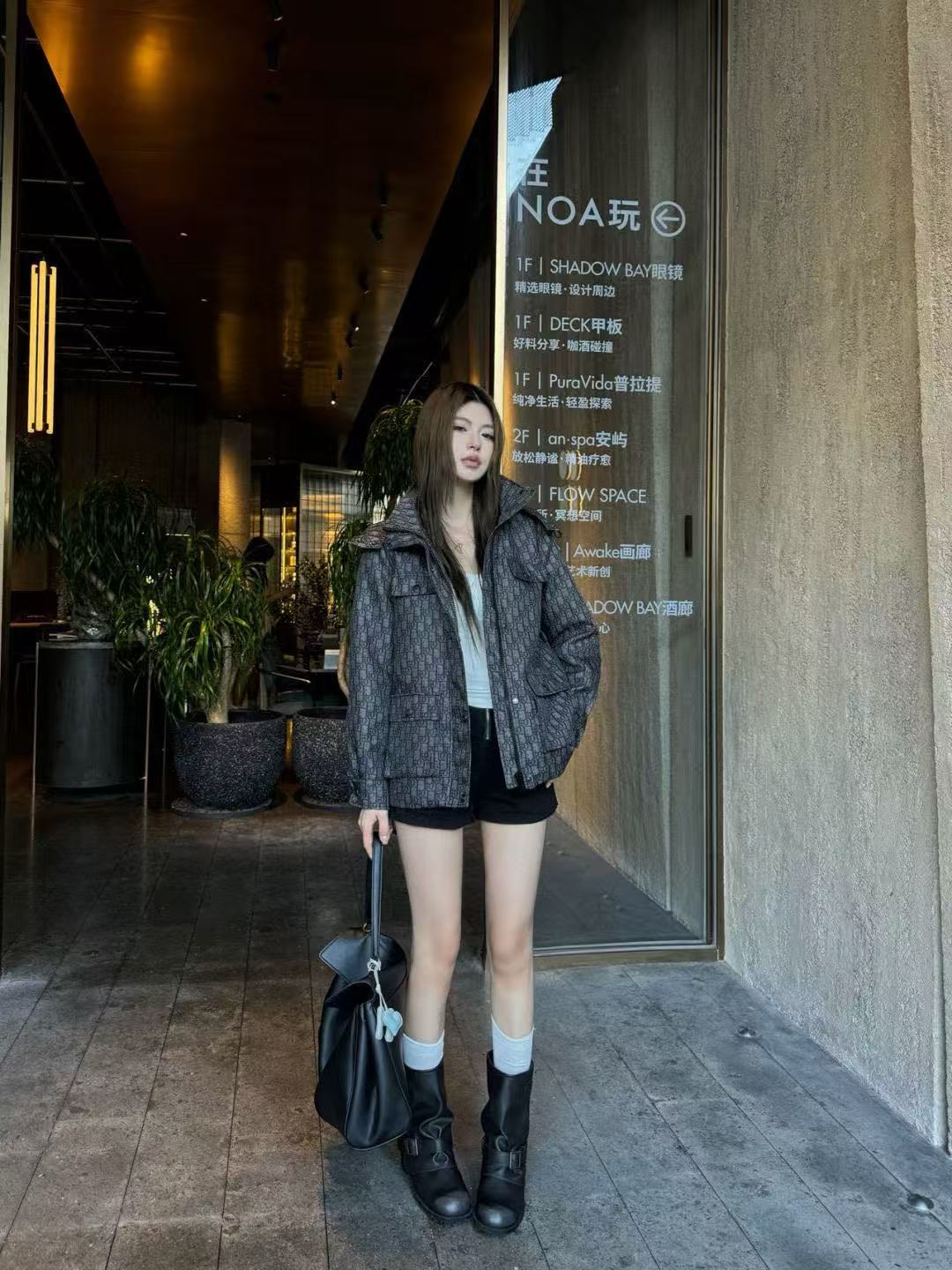 DIOR ジャカード フード付きキルティングジャケット【50％割引+送料無料】