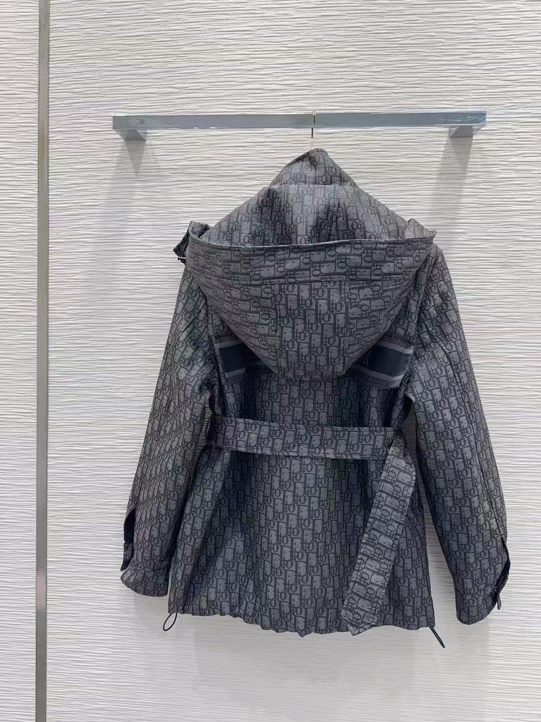 DIOR ジャカード フード付きキルティングジャケット【50％割引+送料無料】