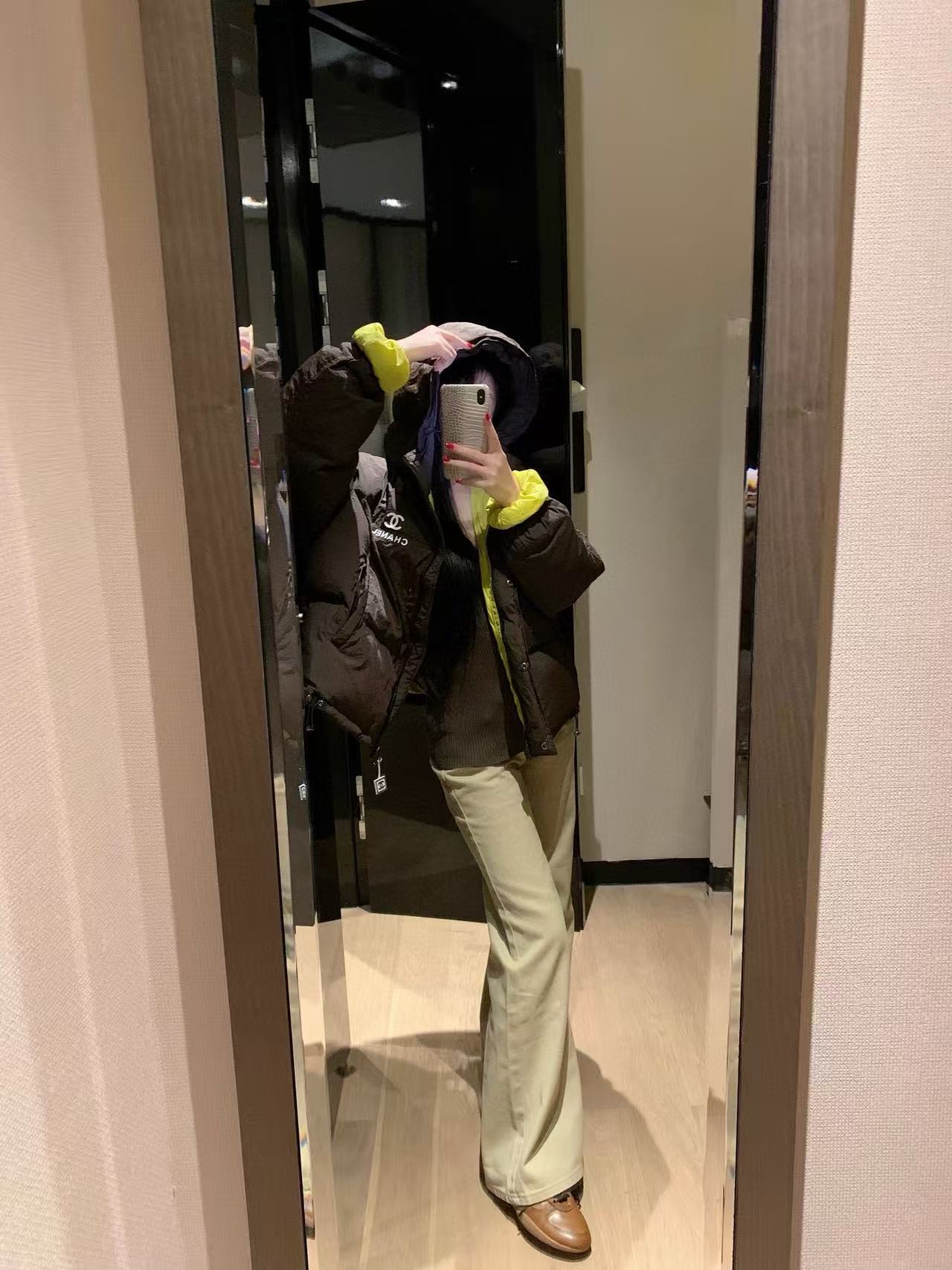 CHANE1 シンプルダブルCフードジャケット【50％割引+送料無料】