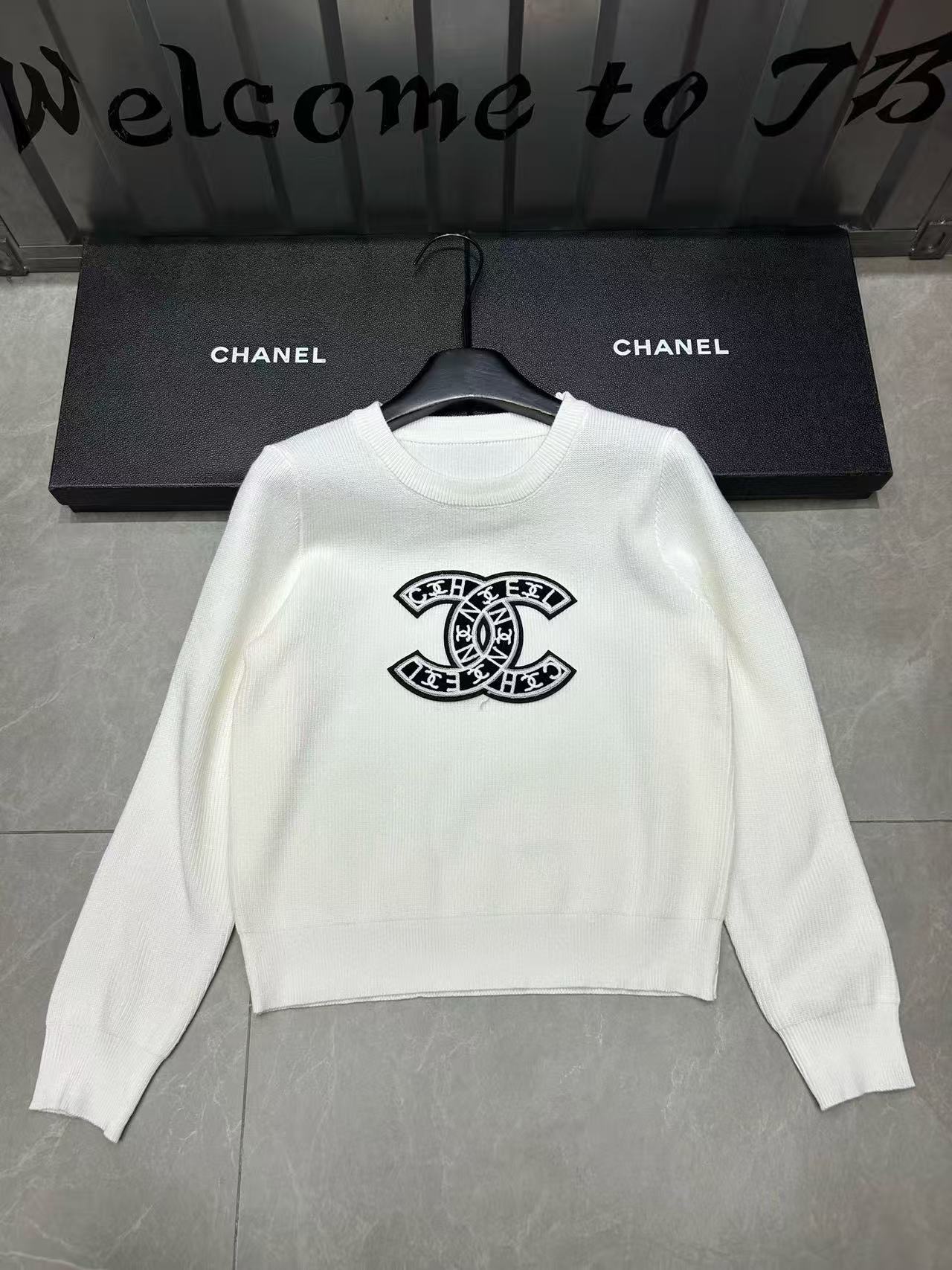 CHANE1 ダブルCレターセーター【50％割引+送料無料】