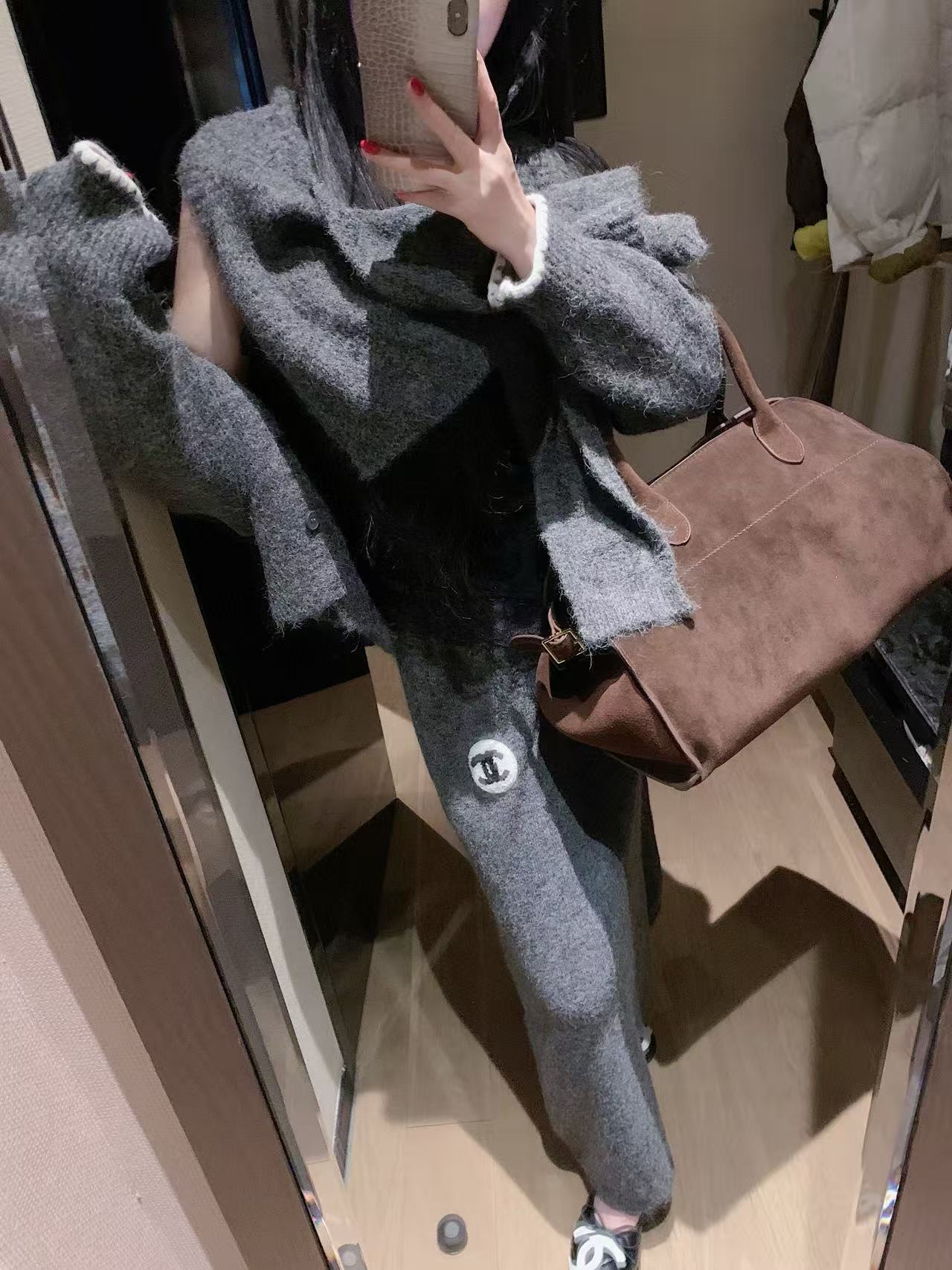 CHANE1 カーディガン、スカート、帽子の3点セット【50％割引+送料無料】