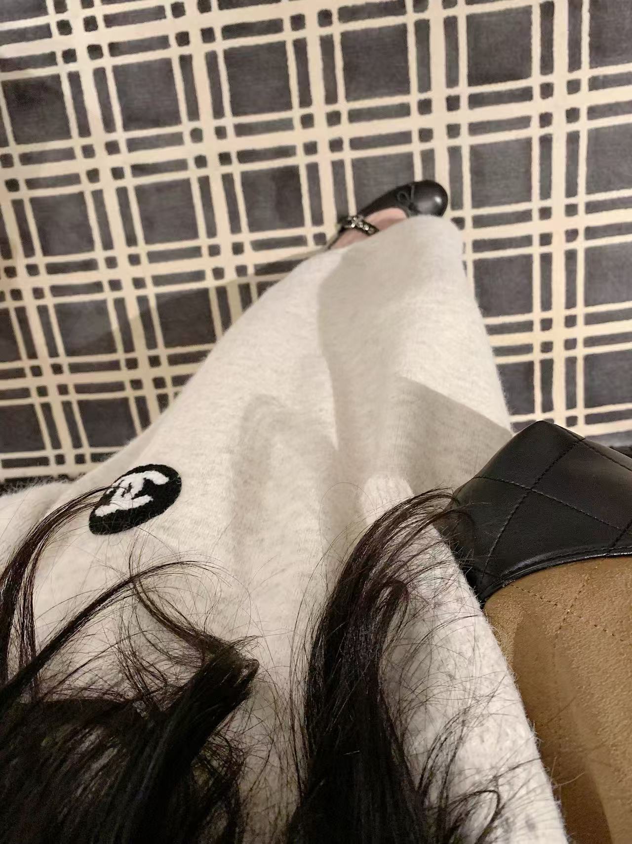 CHANE1 カーディガン、スカート、帽子の3点セット【50％割引+送料無料】