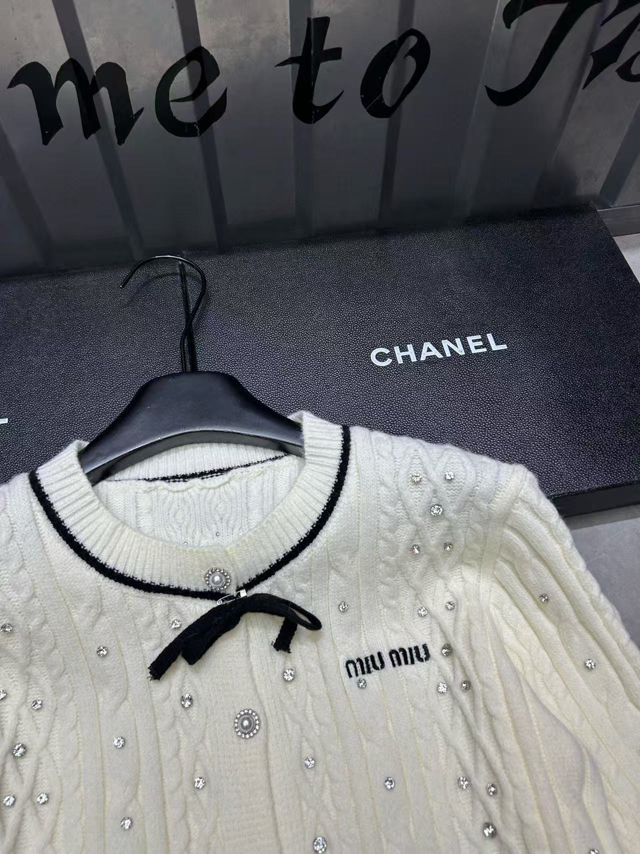 M1UM1U ビーズウールカーディガン【50％割引+送料無料】