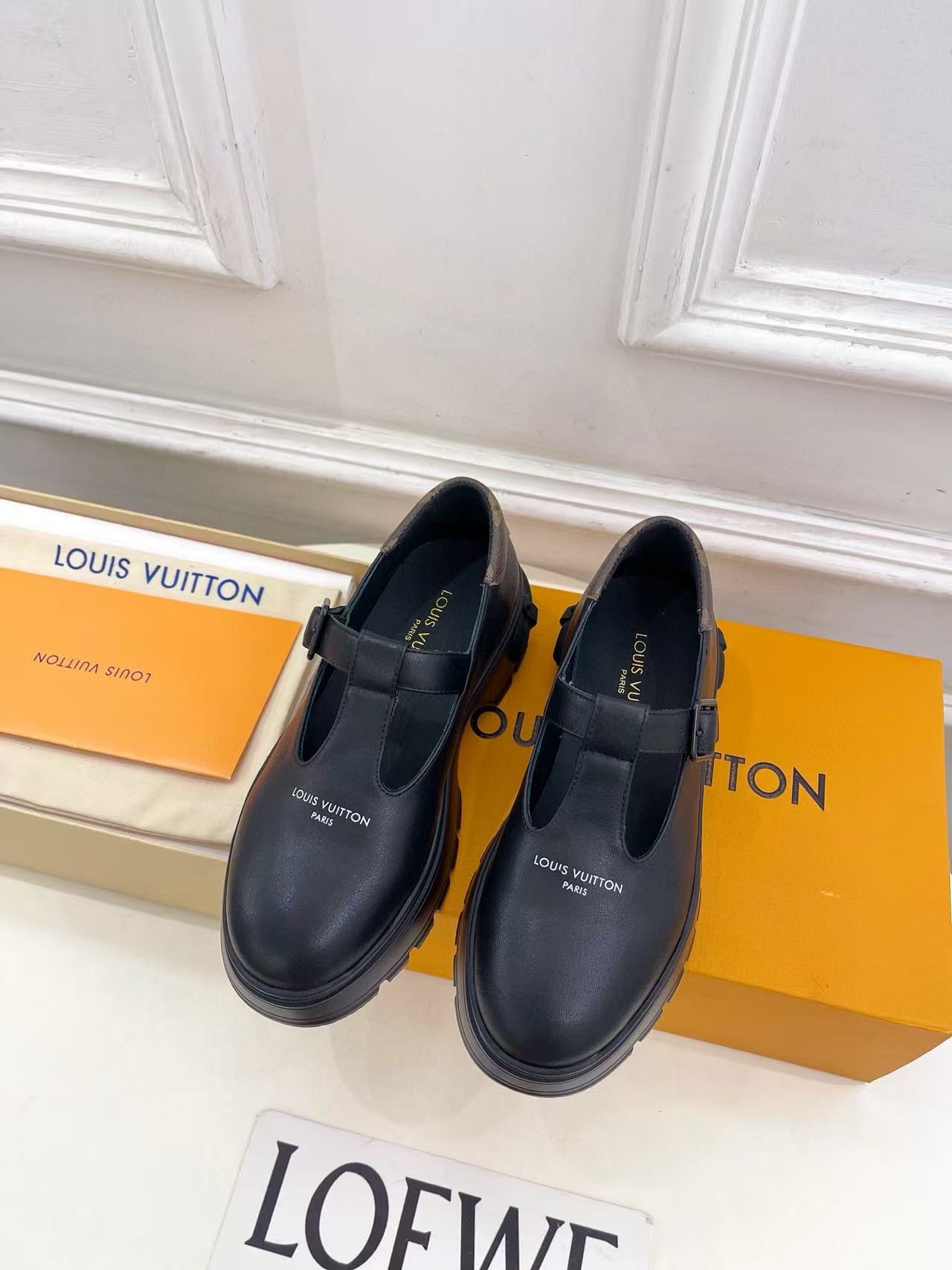 LVの高品質デニムプラットフォームシューズ【50％割引+送料無料】