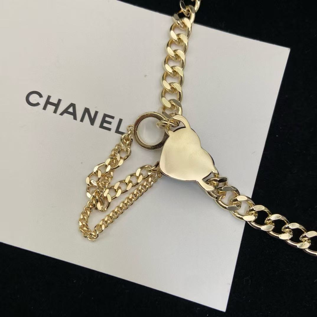 CHANE1 スペードハート タッセルネックレス【50％割引+送料無料】