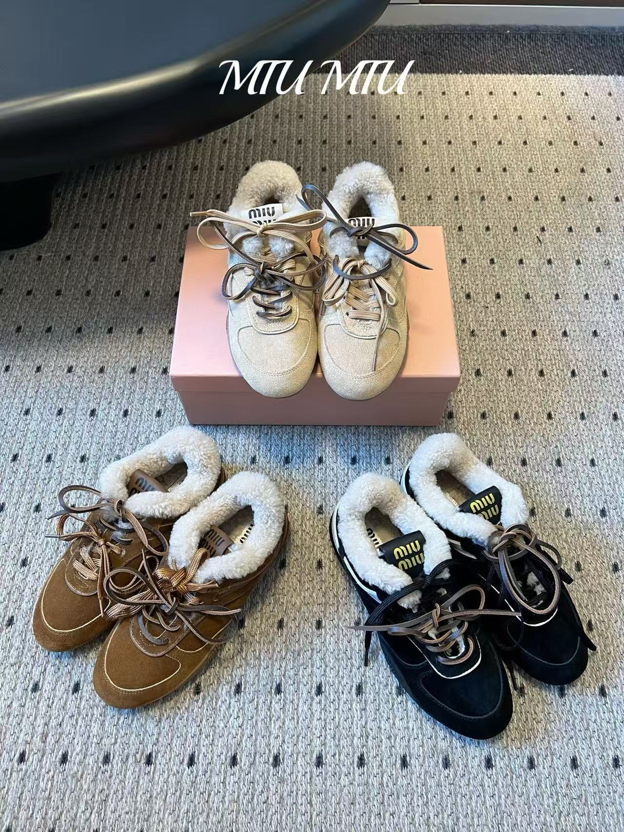 M1UM1U 高品質ウール レースアップ カジュアルシューズ【50％割引+送料無料】