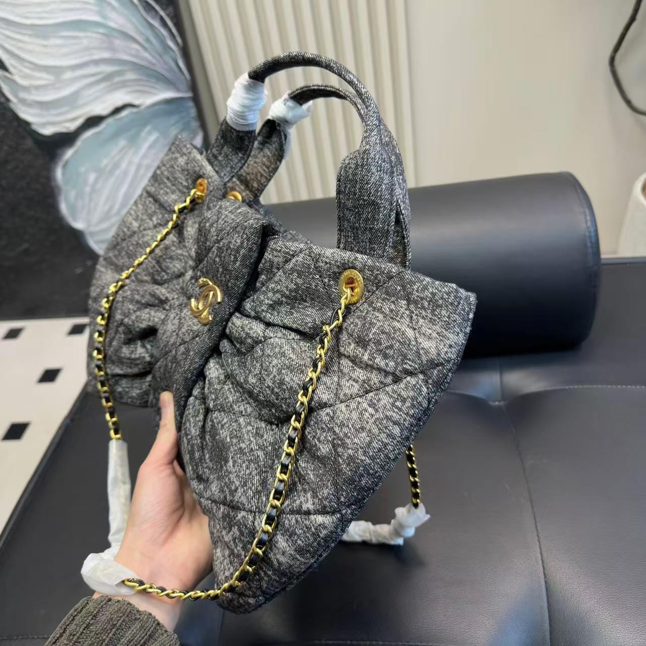 CHANE1 ボウチェーンハンドバッグ【50％割引+送料無料】