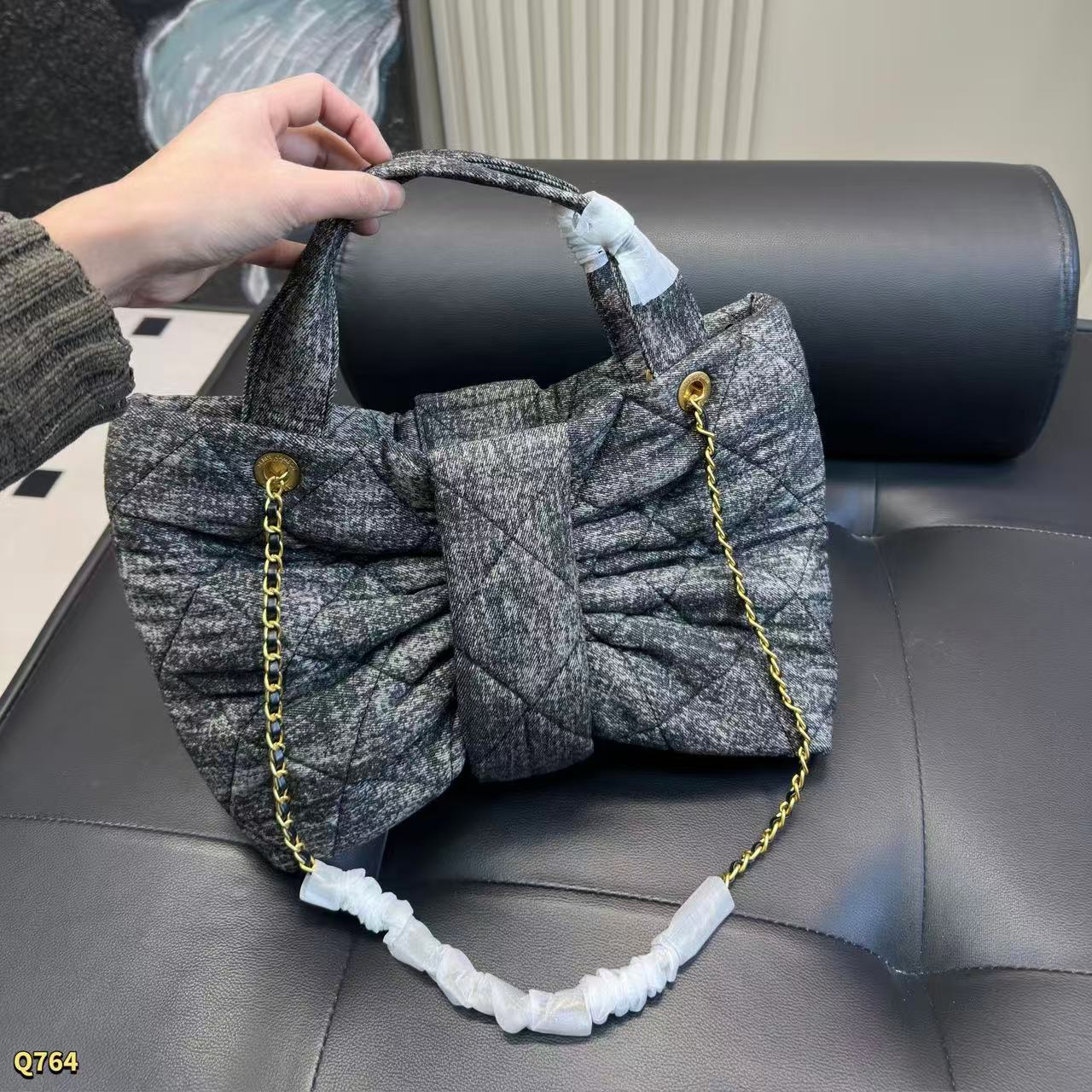 CHANE1 ボウチェーンハンドバッグ【50％割引+送料無料】