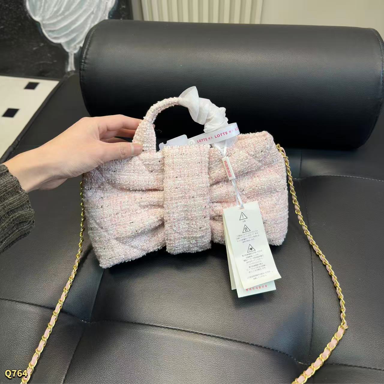 CHANE1 ボウウールチェーンバッグ【50％割引+送料無料】