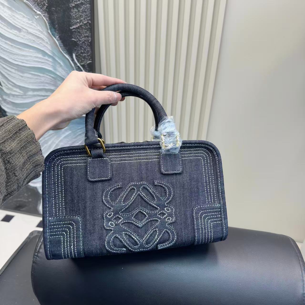 L0WEW デニムトートバッグ【50％割引+送料無料】