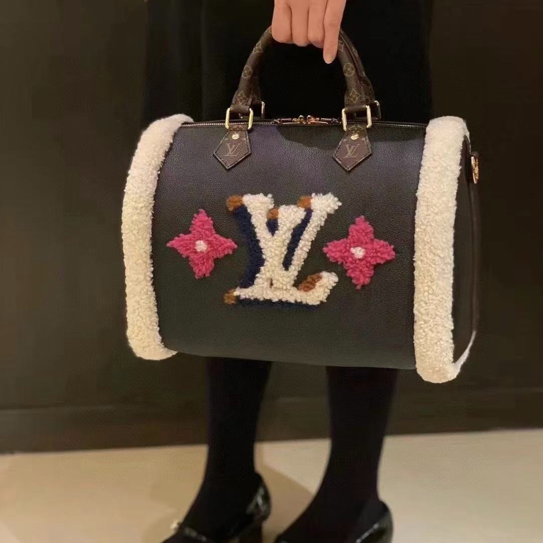 LVウールピローハンドバッグ【50％割引+送料無料】