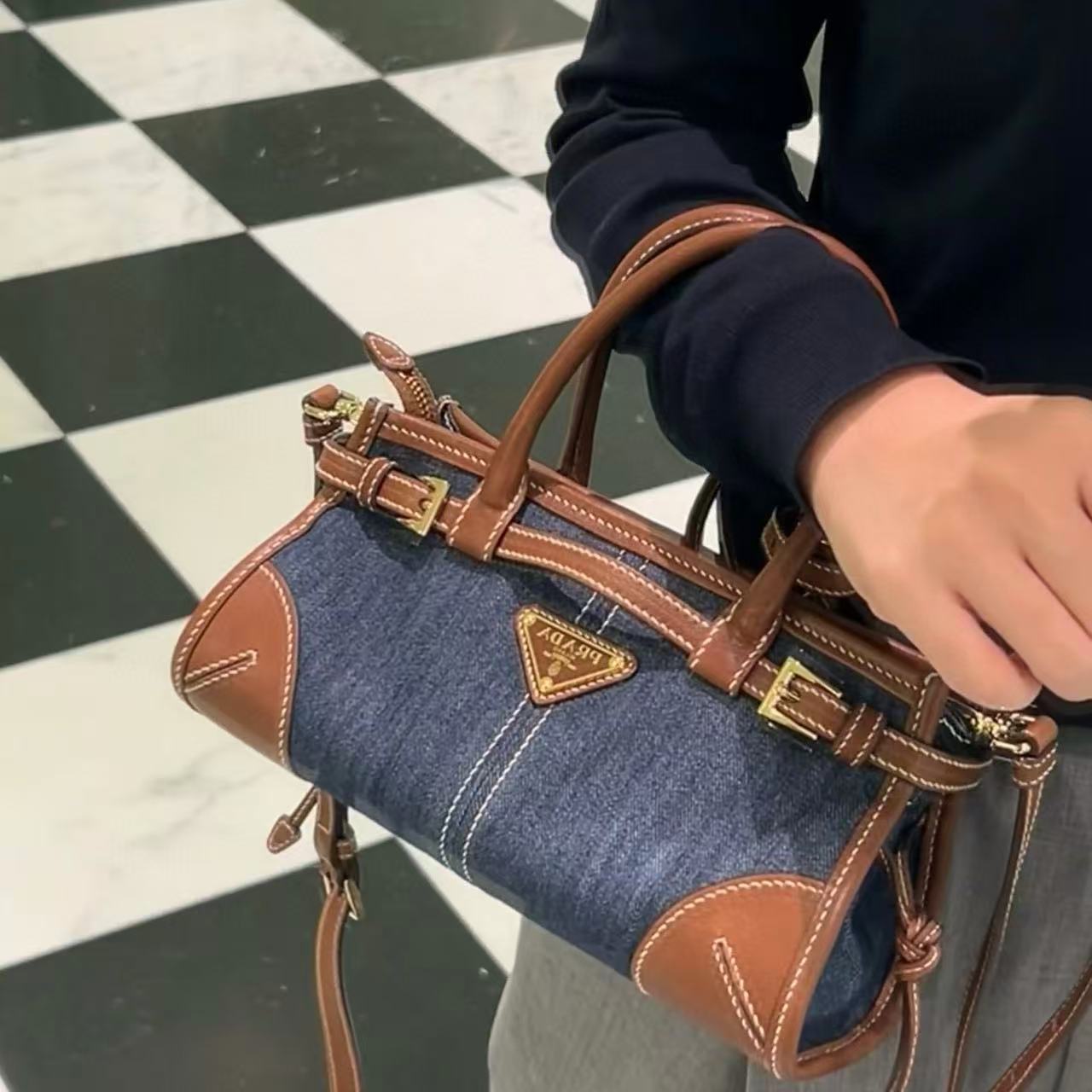 PR4DA デニムトートバッグ【50％割引+送料無料】